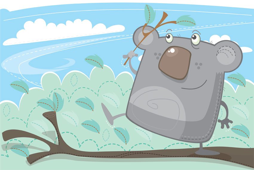 Koala Series of illustrations for the paediatric department of Maitland Hospital